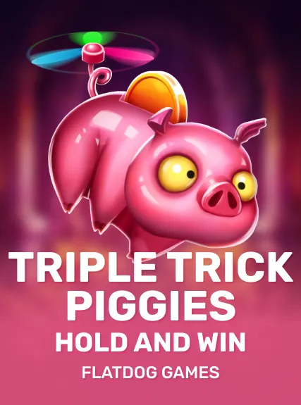 Triple Trick Piggies Hold and Win game tile